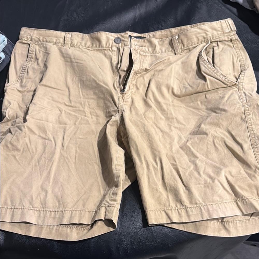Marc Anthony Tan Cargo Shorts Cotton Blend